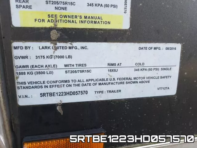 5RTBE1223HD057570 фото 2