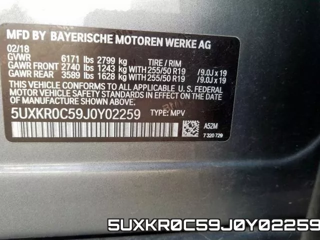 5UXKR0C59J0Y02259 фото 2
