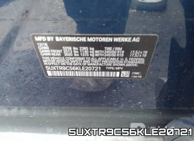 5UXTR9C56KLE20721 фото 10
