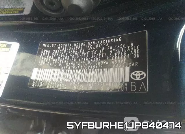 5YFBURHE1JP840474 фото 10