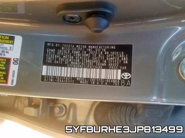 5YFBURHE3JP813499 фото 2