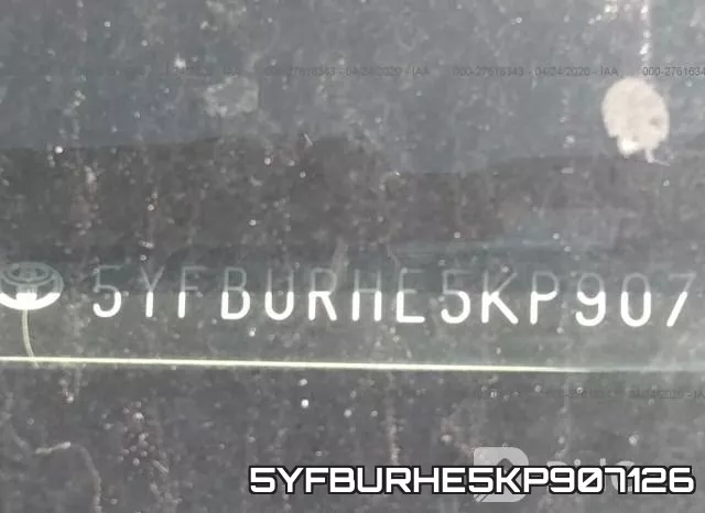 5YFBURHE5KP907126 фото 10