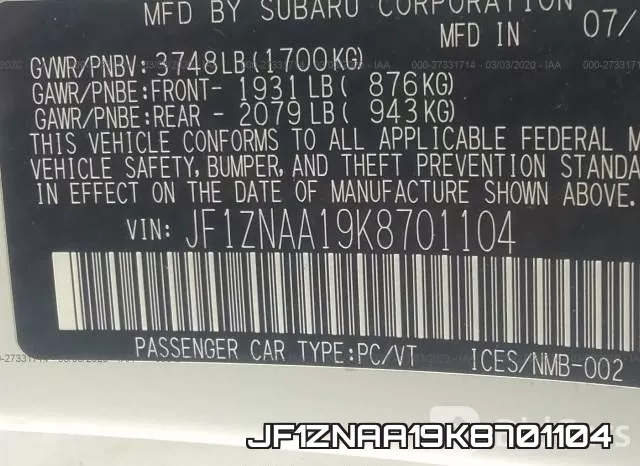 JF1ZNAA19K8701104 фото 10