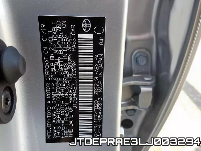 JTDEPRAE3LJ003294 фото 2