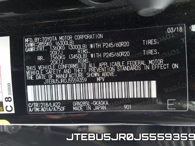 JTEBU5JR0J5559359 фото 2