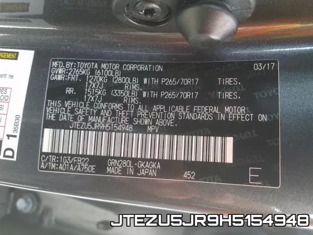 JTEZU5JR9H5154948 фото 2