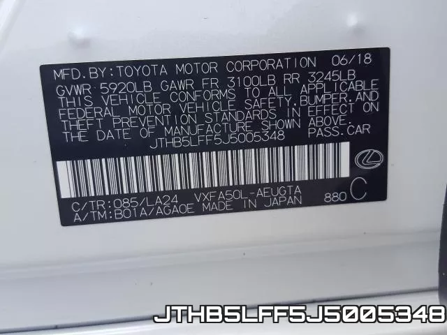 JTHB5LFF5J5005348 фото 2
