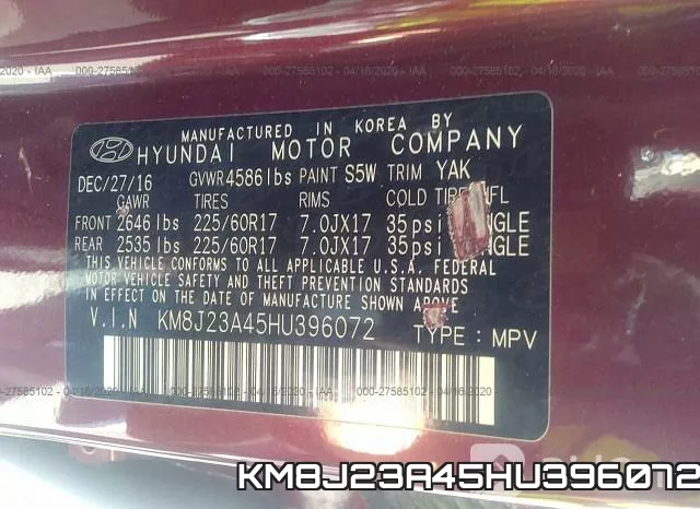 KM8J23A45HU396072 фото 10