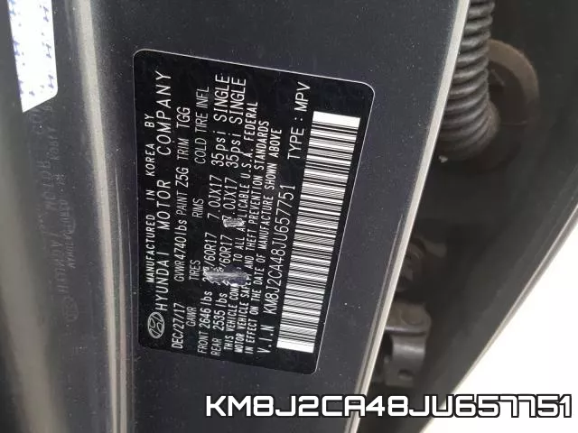 KM8J2CA48JU657751 фото 2
