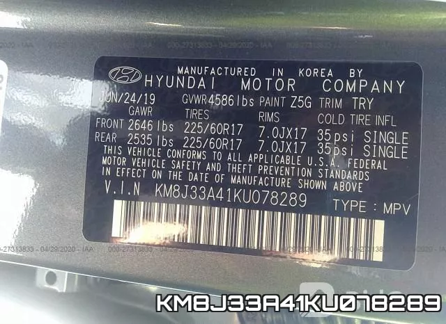KM8J33A41KU078289 фото 10