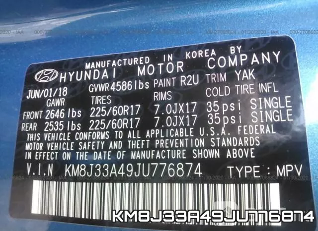 KM8J33A49JU776874 фото 10