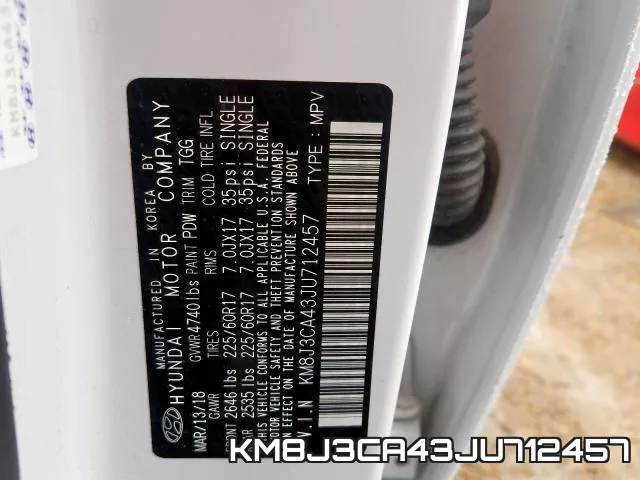 KM8J3CA43JU712457 фото 2