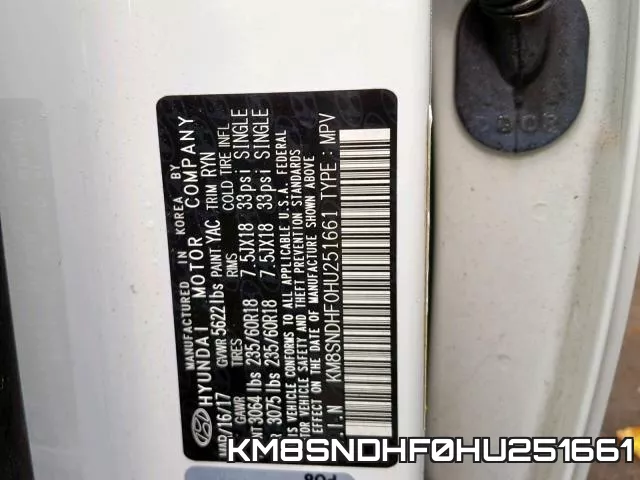 KM8SNDHF0HU251661 фото 2