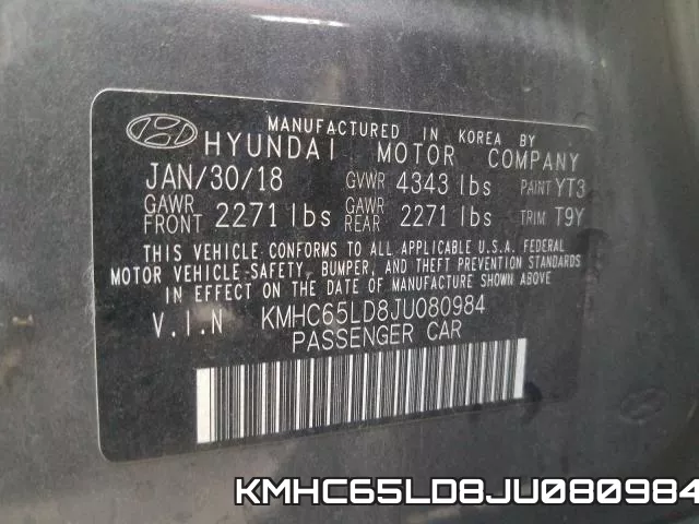 KMHC65LD8JU080984 фото 2