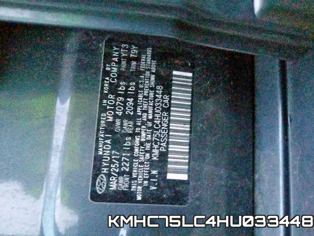 KMHC75LC4HU033448 фото 2