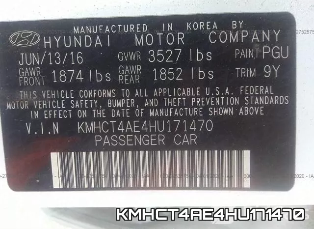 KMHCT4AE4HU171470 фото 10