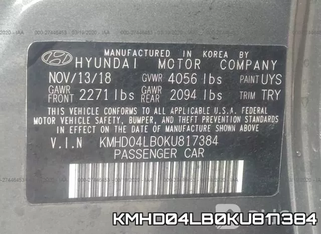 KMHD04LB0KU817384 фото 10