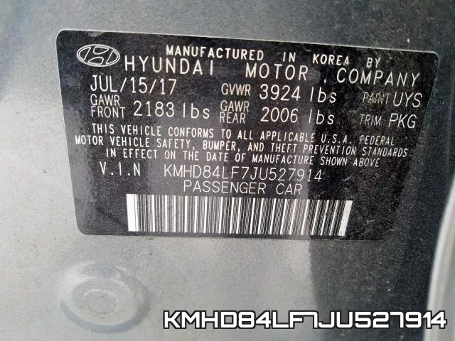 KMHD84LF7JU527914 фото 2