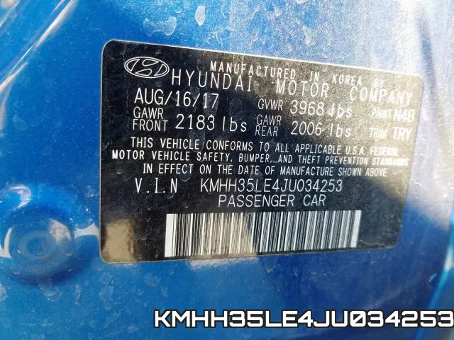KMHH35LE4JU034253 фото 2