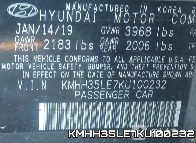 KMHH35LE7KU100232 фото 10