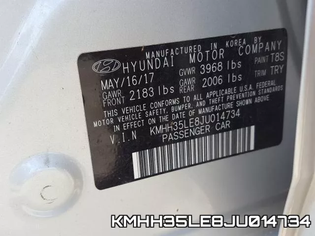 KMHH35LE8JU014734 фото 2