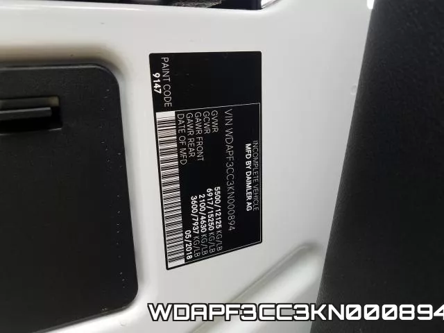 WDAPF3CC3KN000894 фото 2