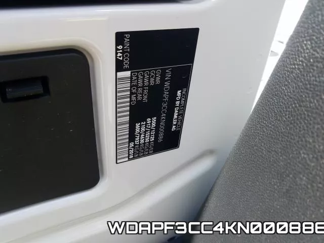 WDAPF3CC4KN000886 фото 2