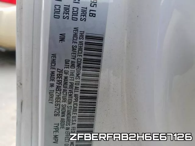 ZFBERFAB2H6E67126 фото 2