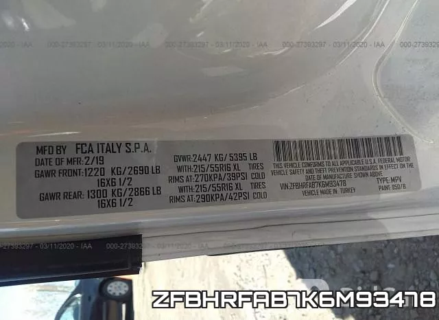 ZFBHRFAB7K6M93478 фото 10