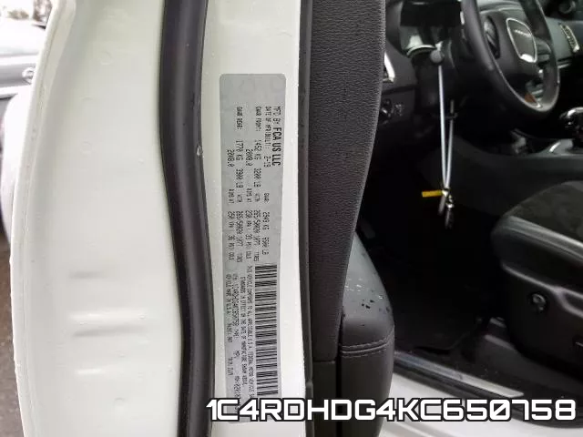 1C4RDHDG4KC650758 фото 2