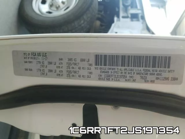 1C6RR7FT2JS197354 фото 2