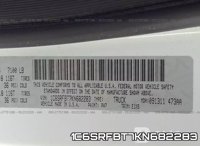 1C6SRFBT7KN682283 фото 10