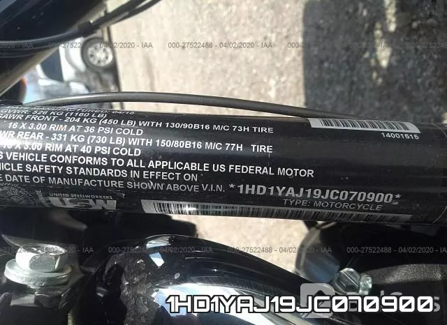 1HD1YAJ19JC070900 фото 2