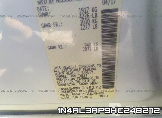 1N4AL3AP9HC248272 фото 10