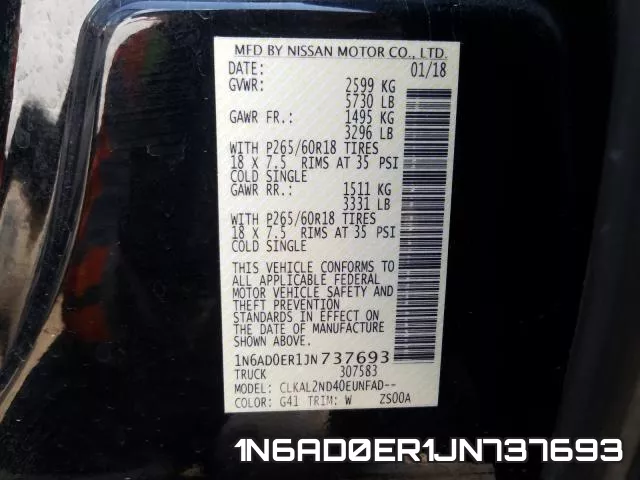 1N6AD0ER1JN737693 фото 2