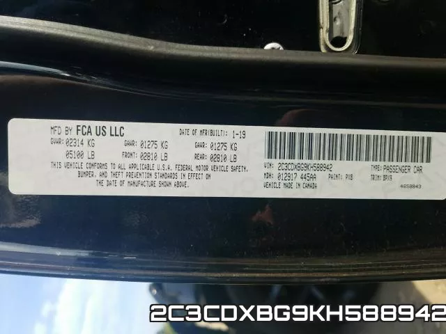 2C3CDXBG9KH588942 фото 2