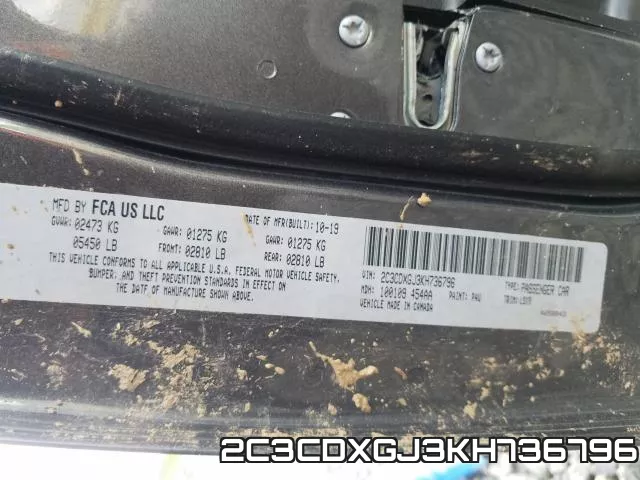2C3CDXGJ3KH736796 фото 2