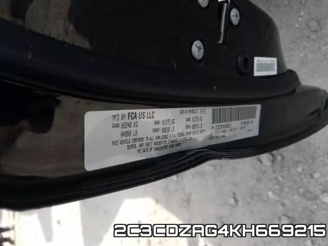 2C3CDZAG4KH669215 фото 2