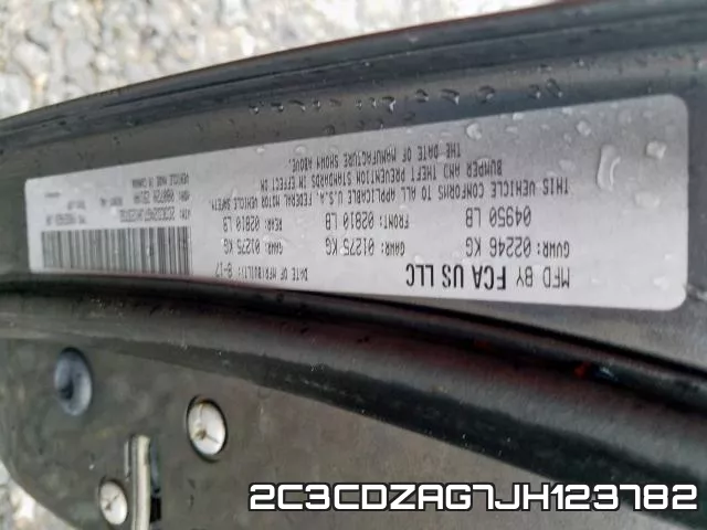 2C3CDZAG7JH123782 фото 2