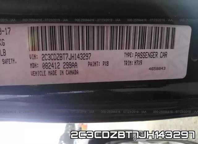 2C3CDZBT7JH143297 фото 10