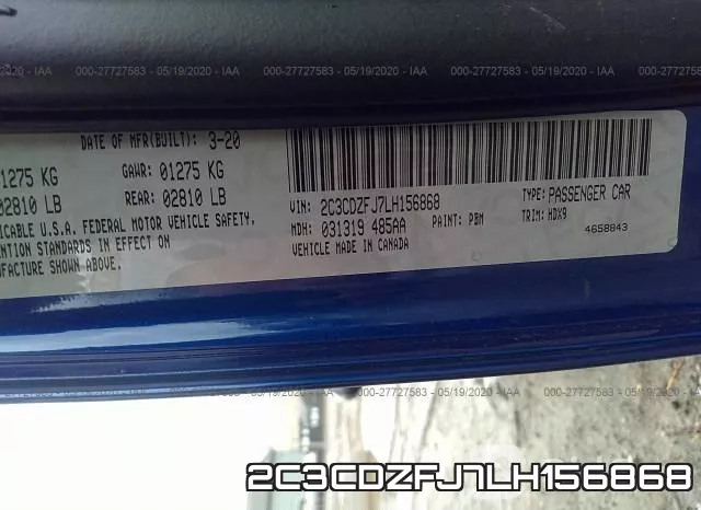 2C3CDZFJ7LH156868 фото 10