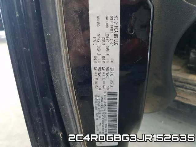 2C4RDGBG3JR152635 фото 2
