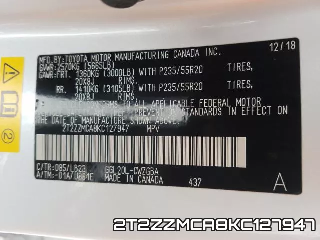 2T2ZZMCA8KC127947 фото 2