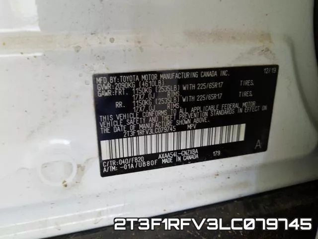 2T3F1RFV3LC079745 фото 2