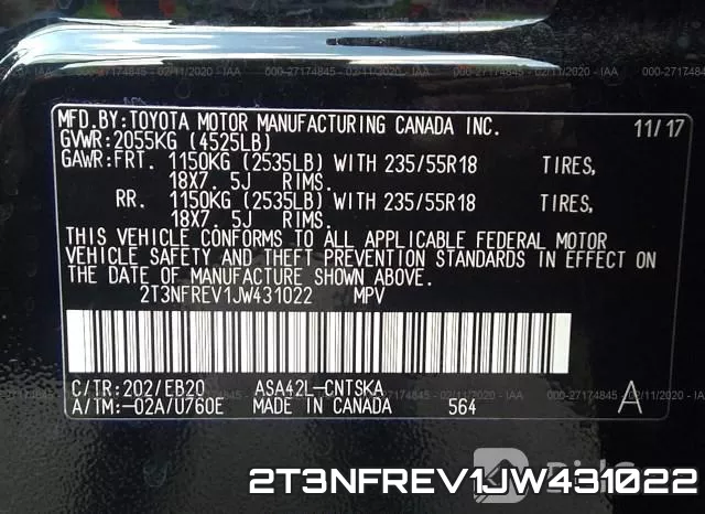 2T3NFREV1JW431022 фото 10