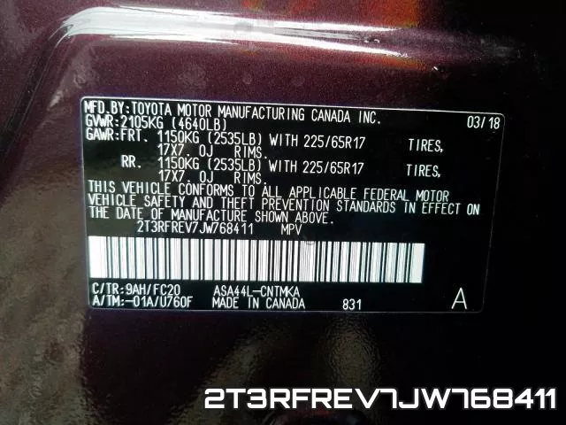 2T3RFREV7JW768411 фото 2
