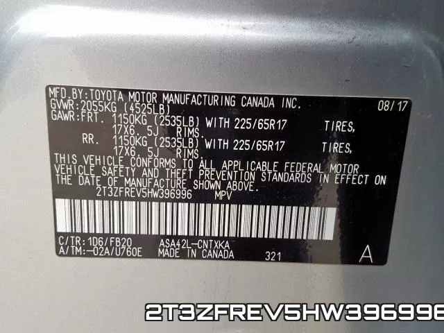 2T3ZFREV5HW396996 фото 2