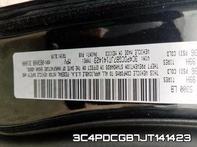 3C4PDCGB7JT141423 фото 2