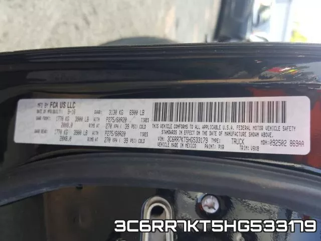 3C6RR7KT5HG533179 фото 2