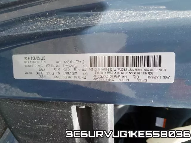 3C6URVJG1KE558036 фото 2